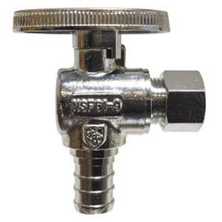 PEX 1/4 Turn Angle Supply Stop Chrome Plated